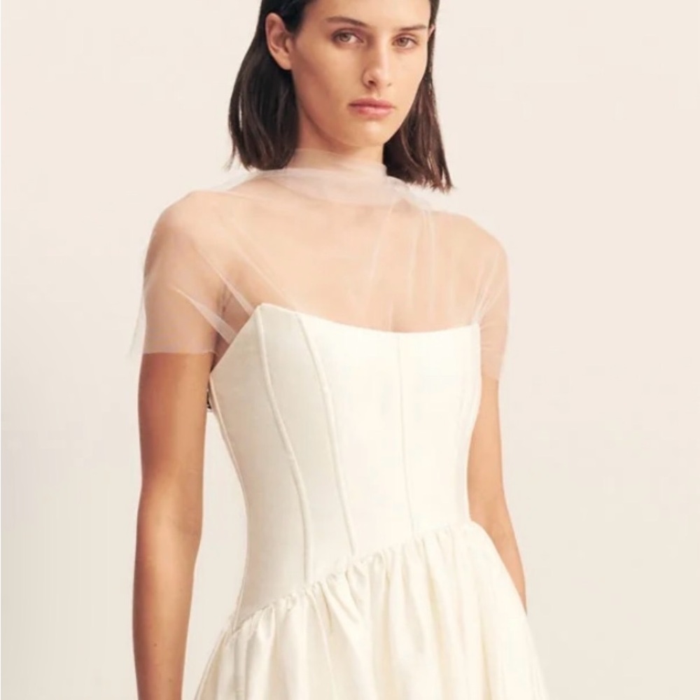 Shona Joy Cirrus Tulle Bodysuit - Bridal - Size S - new with tags